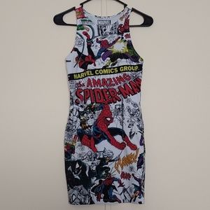 Marvel Spiderman Comic Bodycon Dress